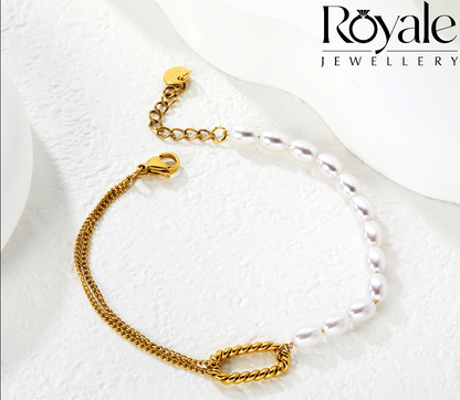 Gold Plated Pearla Imi Bracelet