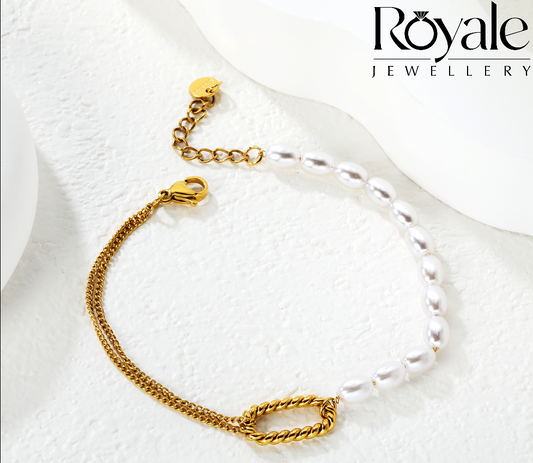 Gold Plated Pearla Imi Bracelet